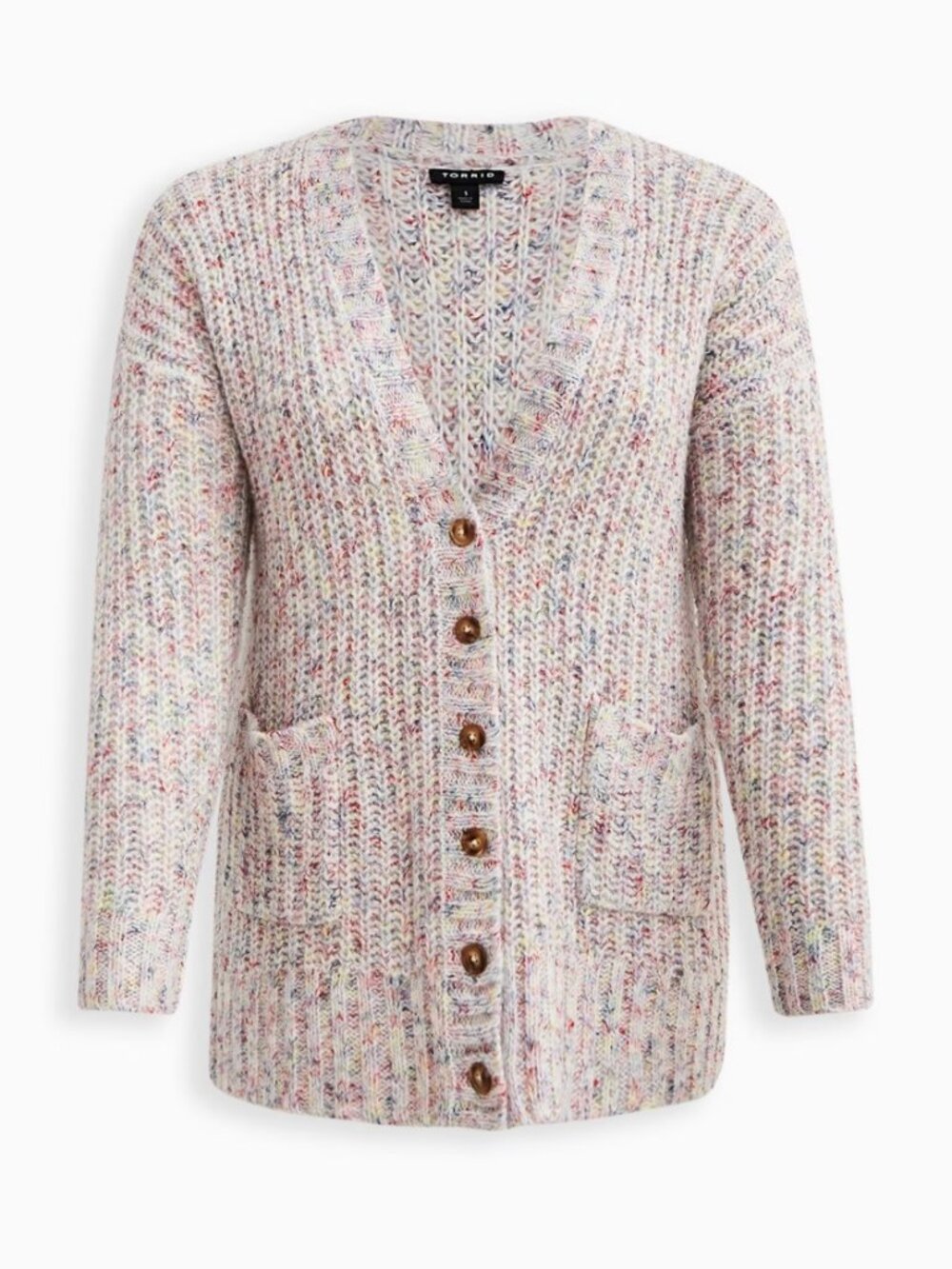Torrid Button Front Cardigan Sweater - Multi, NEW WITH TAGS, Size 2/2X
